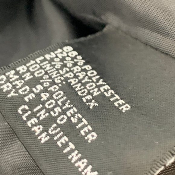 Nine West Womens Black Blazer Long Sleeve One Button Closure Shawl Label Gray St - Picture 3 of 14